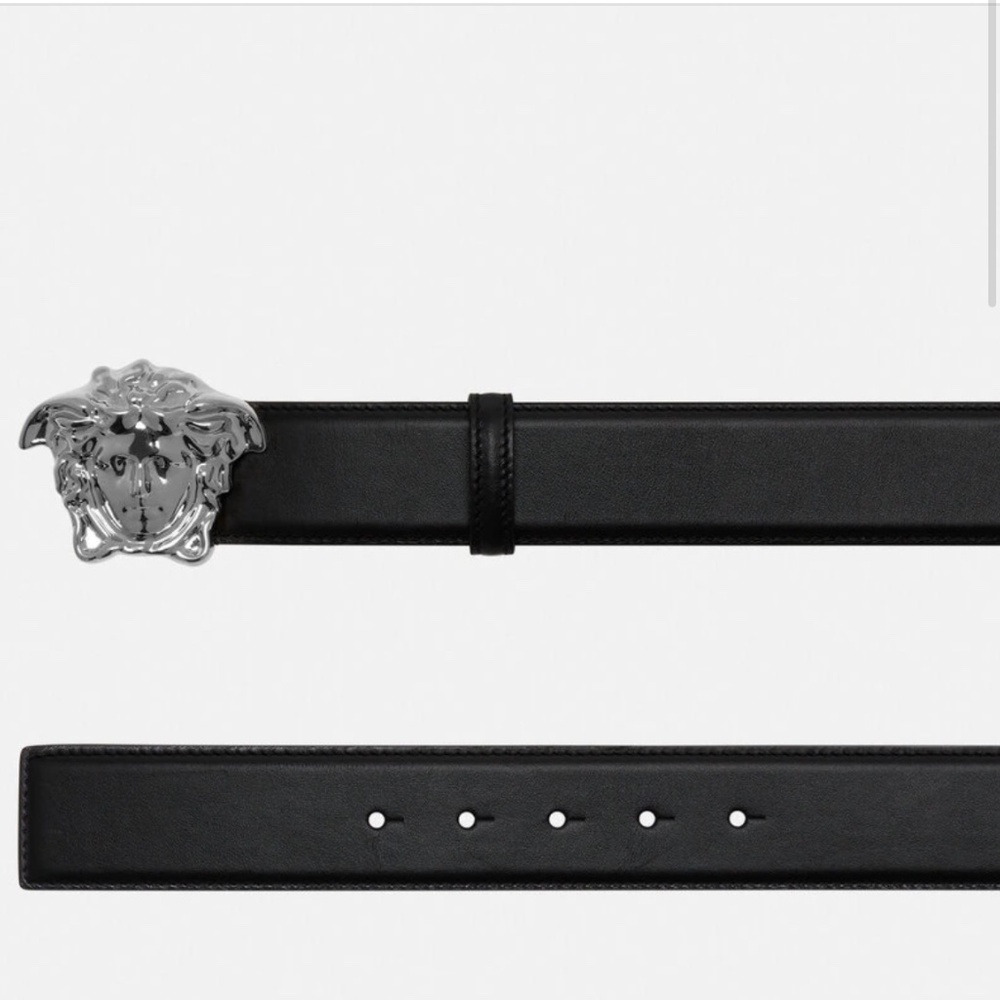 LA MEDUSA LEATHER BELT 4 CM NWT